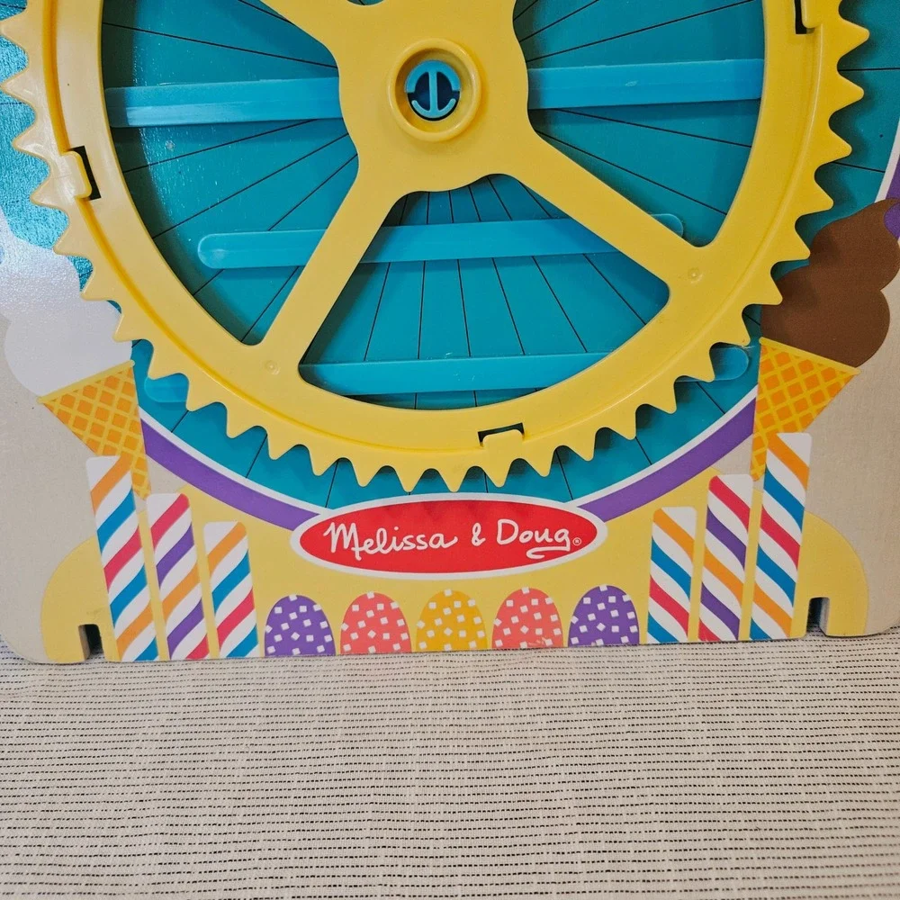 Melissa & Doug Fun at the Fair Cupcake Ice Cream Math Game Wooden Toy
